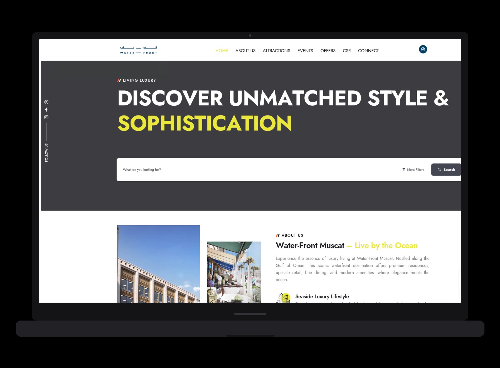Water-Front Muscat — Web project