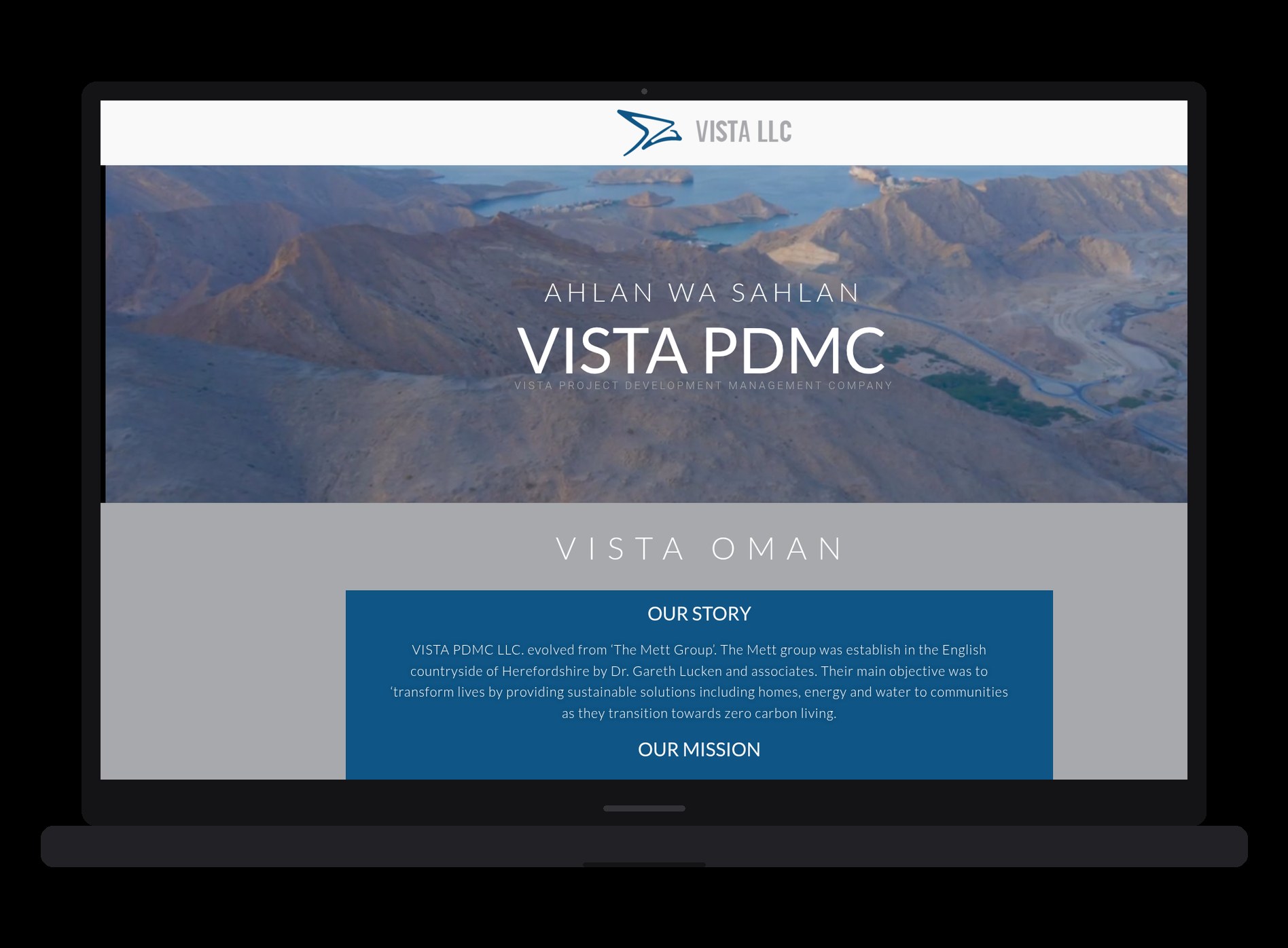 Vista PDMC Oman — Landing project